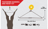 61.1725 - Allen Aufbrechhilfe Takedown Gambrel+Hoist Kit