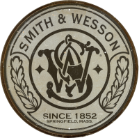 95.0461 - S&W Blechschild mit Logo, rund