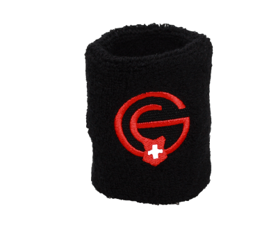 G+E poignets en tissu éponge noir